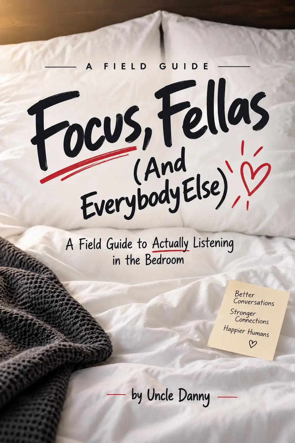 Focus, Fellas (And Everybody Else), a field guide to actually listening in the bedroom by Uncle Danny